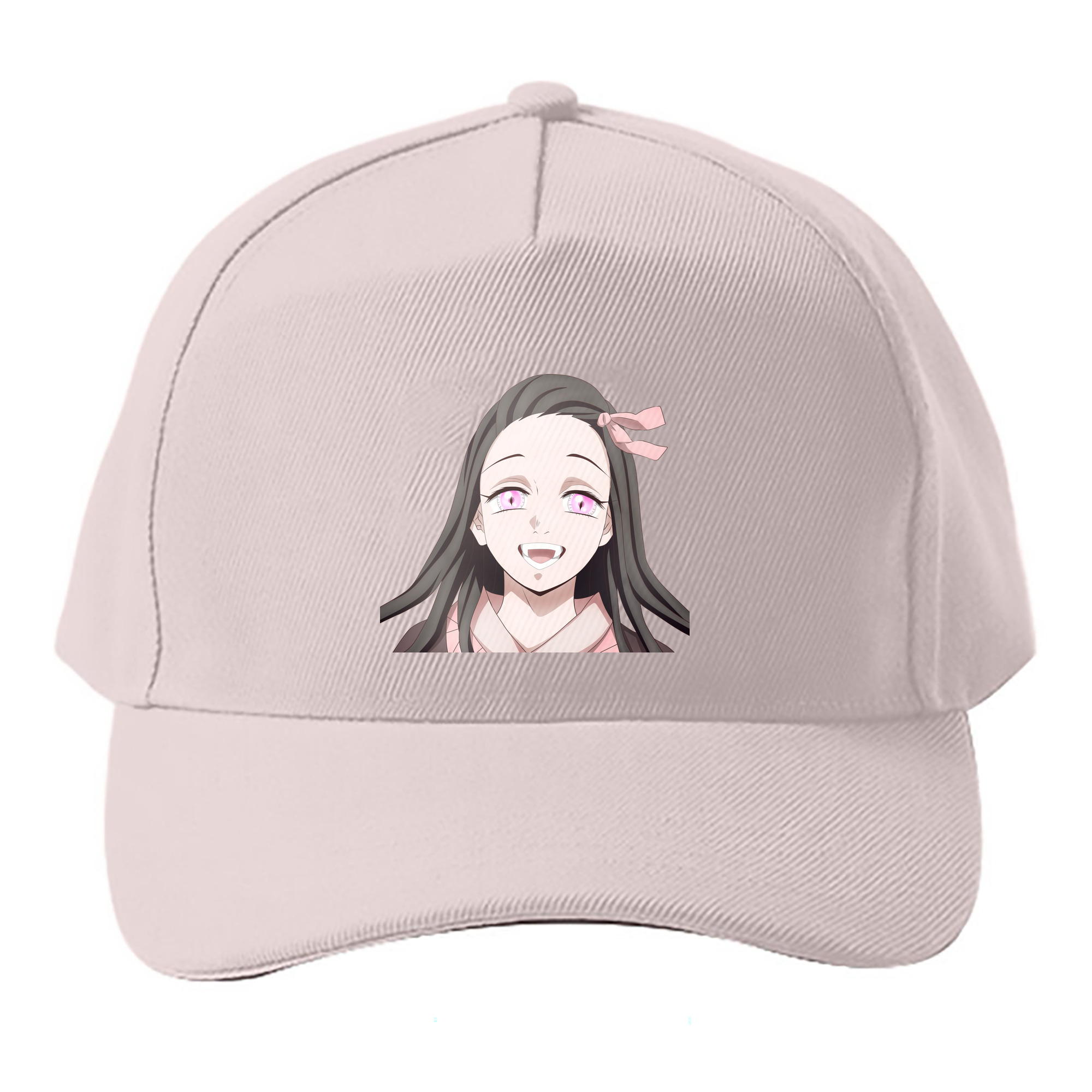 （画像用） 鬼滅の刃（きめつのやいば）竈門 禰󠄀豆子／かまど ねずこ Kamado Nezuko ベースボールキャップ 綿100％ 男女兼用 帽子 スポーツ